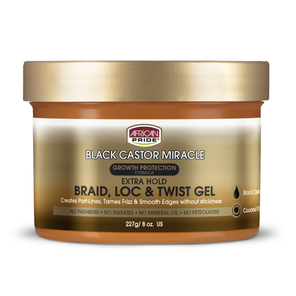 Black Castor Miracle Braid Lock & Twist Gel 227g