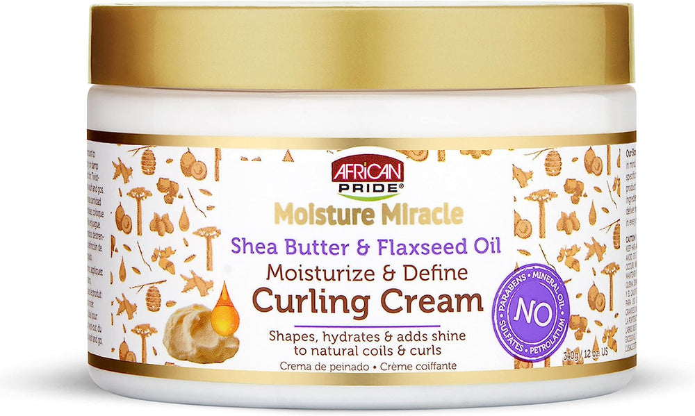 Moisture Miracle Shea Butter & Flaxseed Oil Moisturize & Define Curling Cream 340g