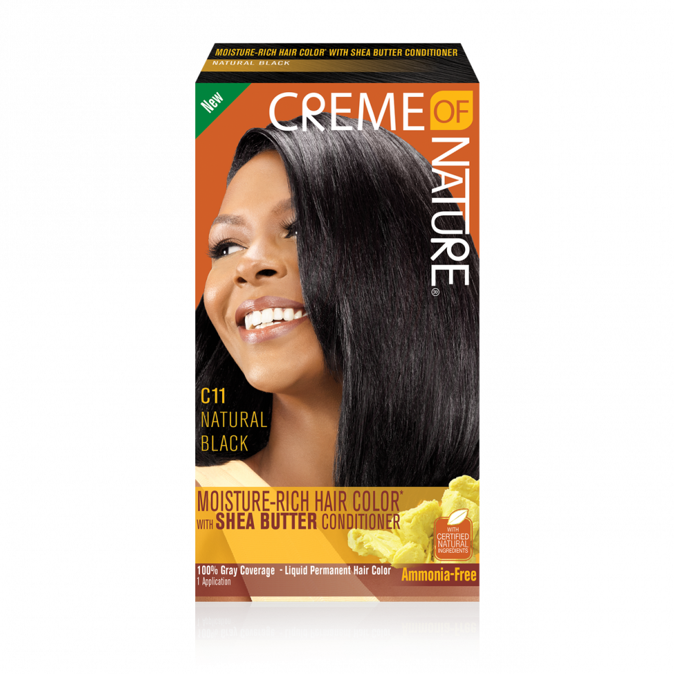 Moisture-Rich Hair Color with Shea Butter Conditioner - C11 Natural Black