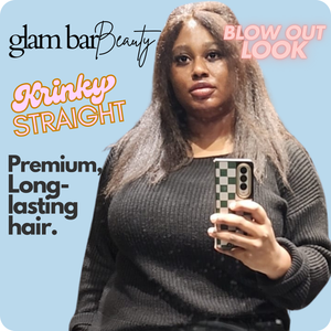 Kinky Straight Weft Hair Extension