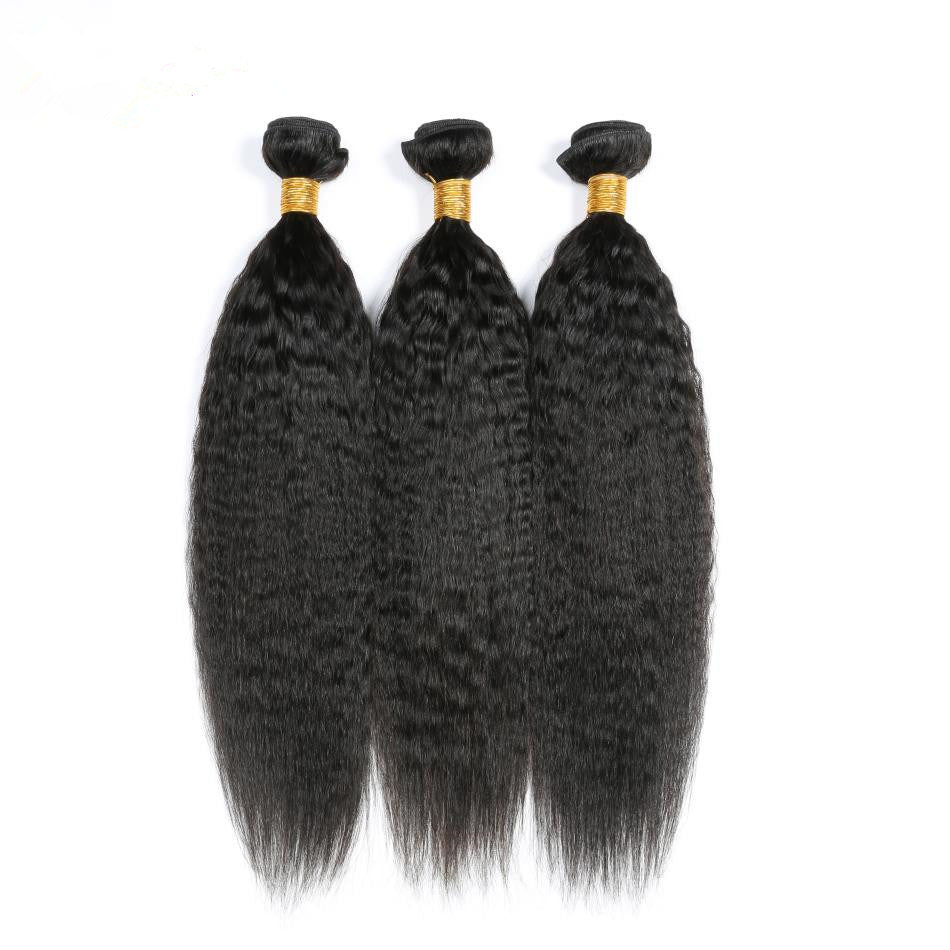 Kinky Straight Weft Hair Extension
