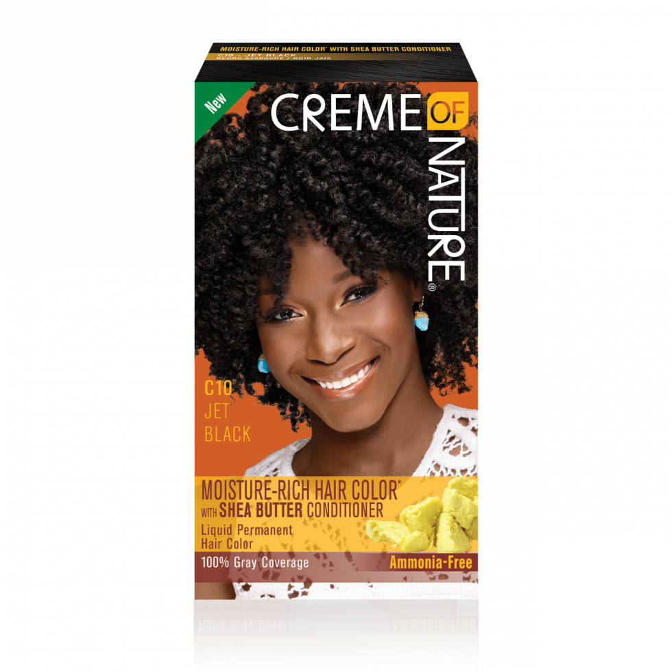 Moisture-Rich Hair Color with Shea Butter Conditioner - C10 Jet Black