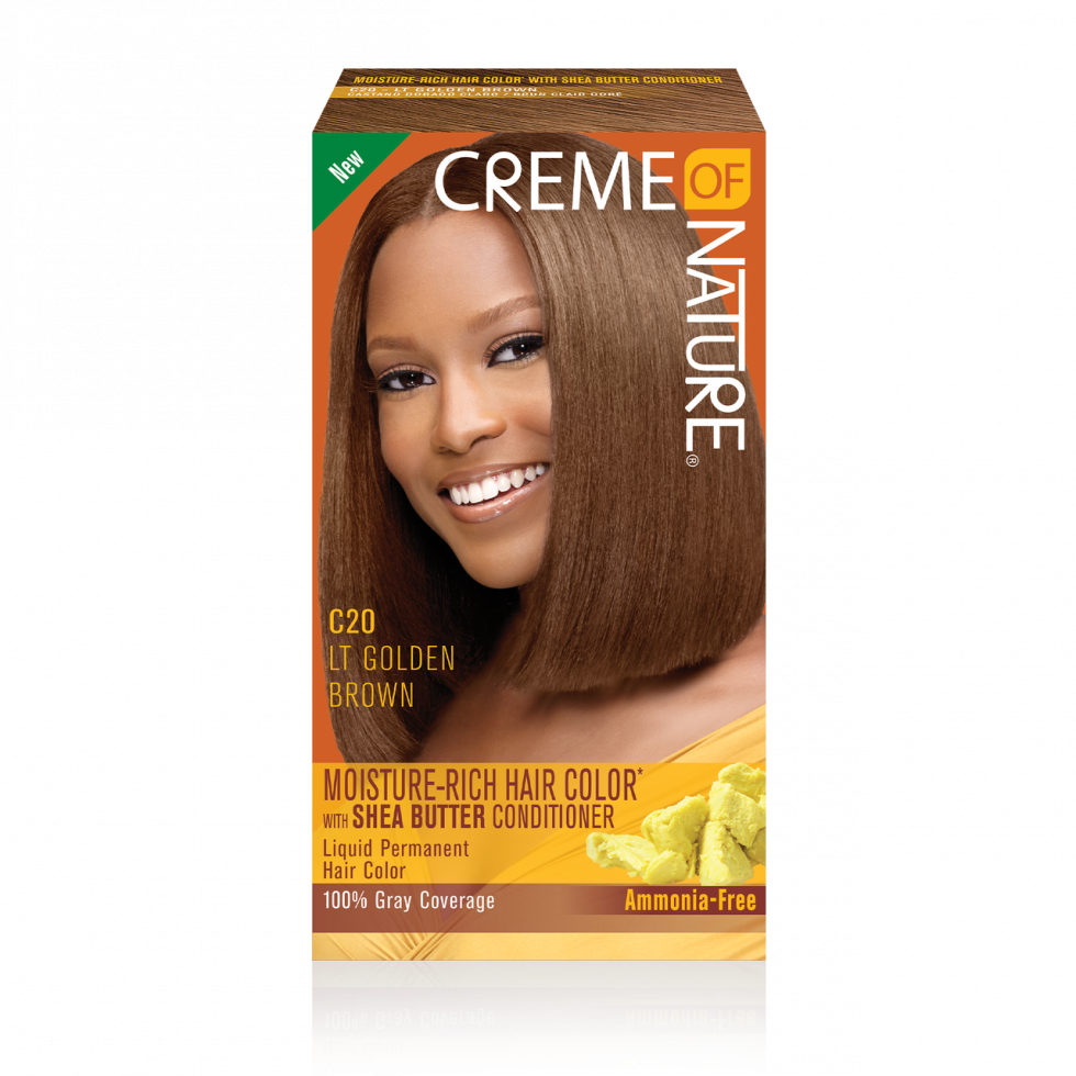 Moisture-Rich Hair Color with Shea Butter Conditioner - C20 Light Golden Brown