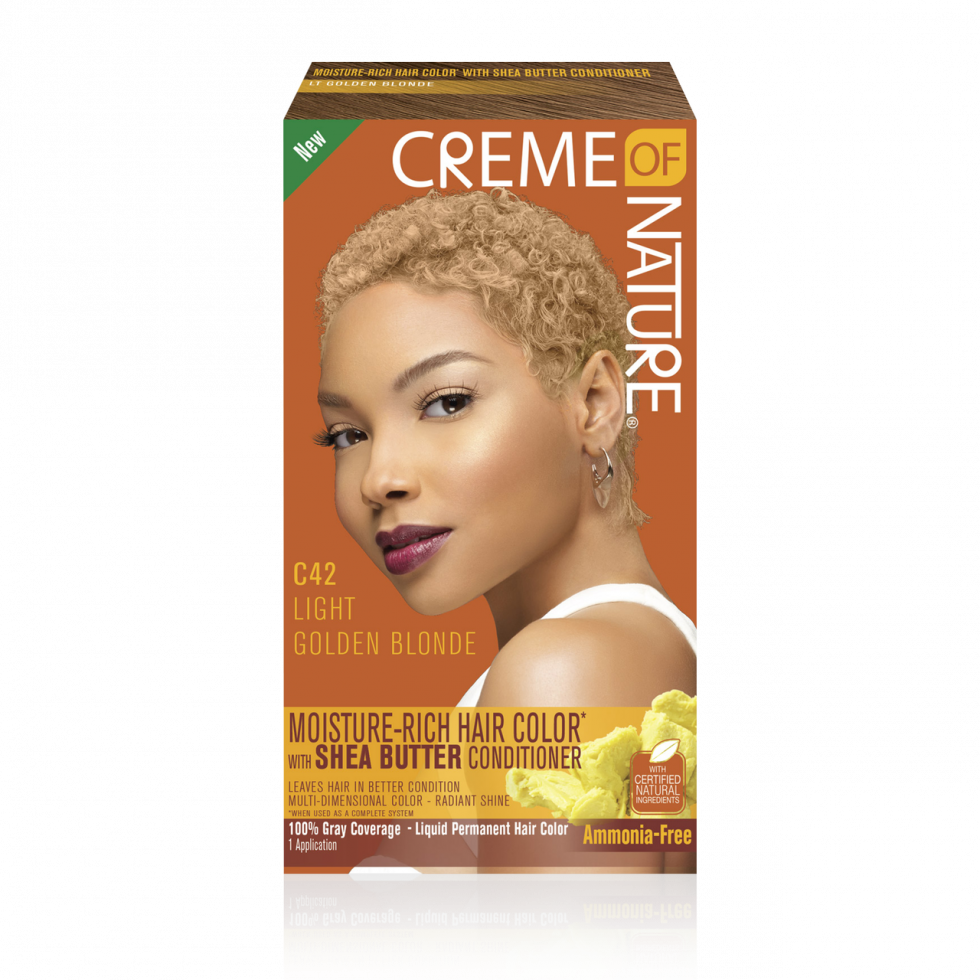 Moisture-Rich Hair Color with Shea Butter Conditioner - C42 Light Golden Blonde