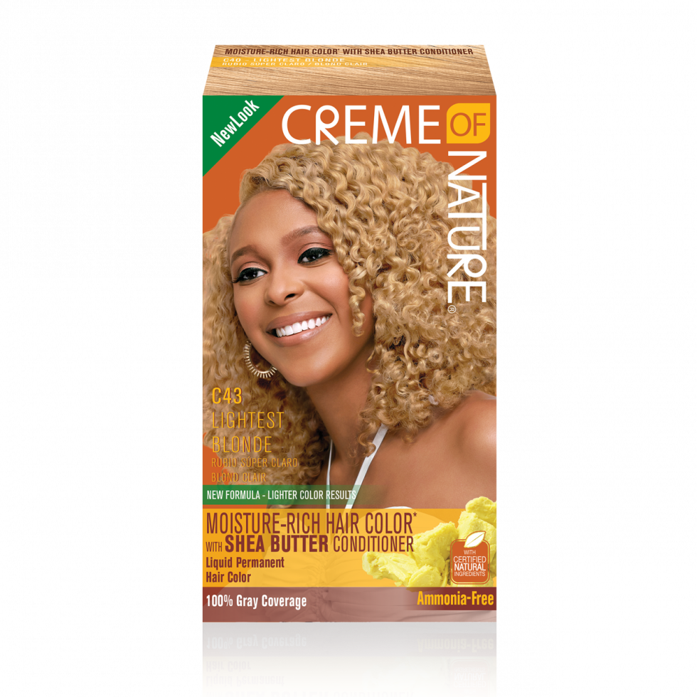 Moisture-Rich Hair Color with Shea Butter Conditioner - C43 Lightest Blonde