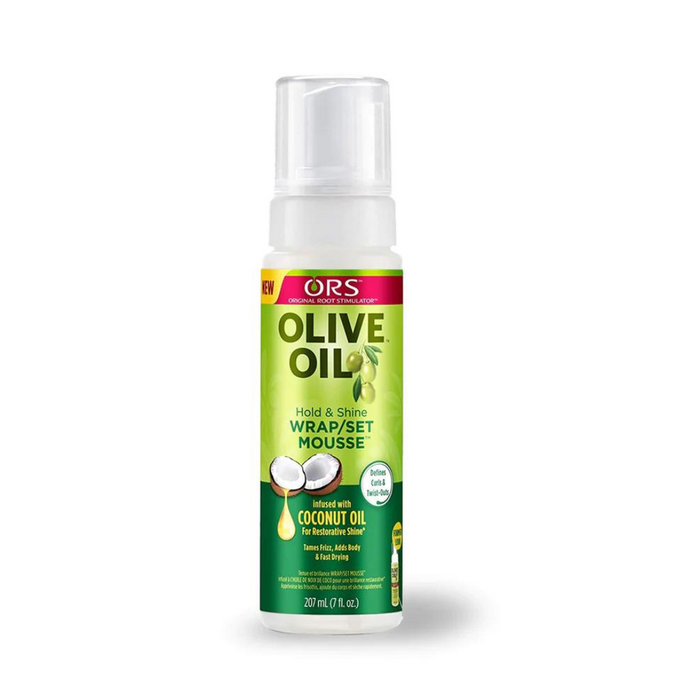 Olive Oil Hold & Shine Wrap Set Mousse 207ml