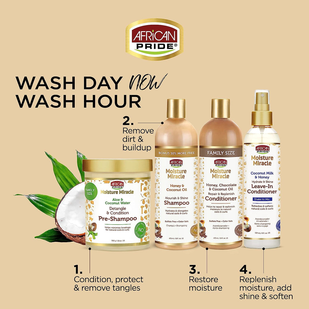 Moisture Miracle Honey & Coconut Oil Shampoo 354ml