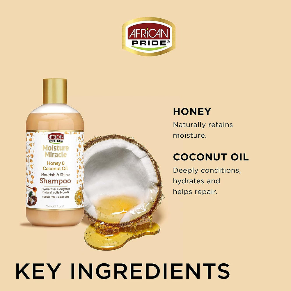 Moisture Miracle Honey & Coconut Oil Shampoo 354ml