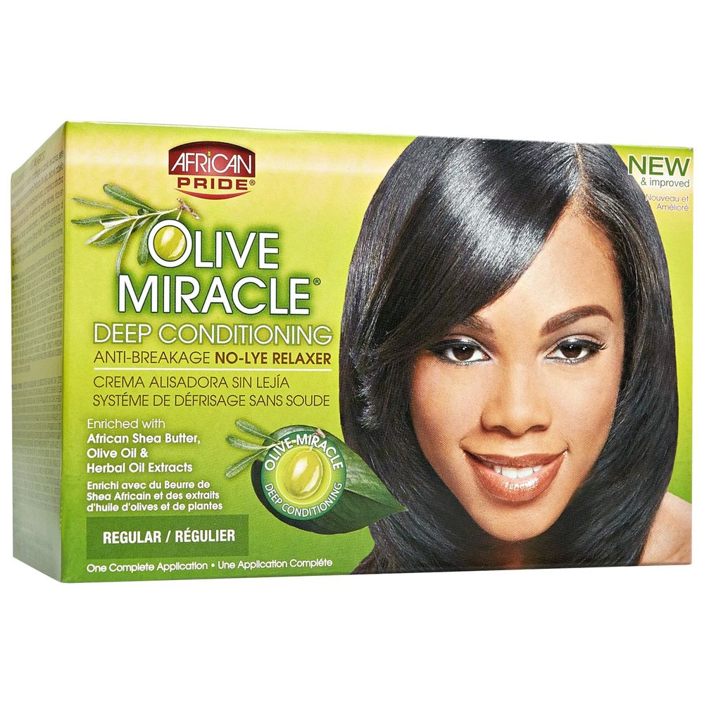 Olive Miracle No-Lye Relaxer Kit, Regular