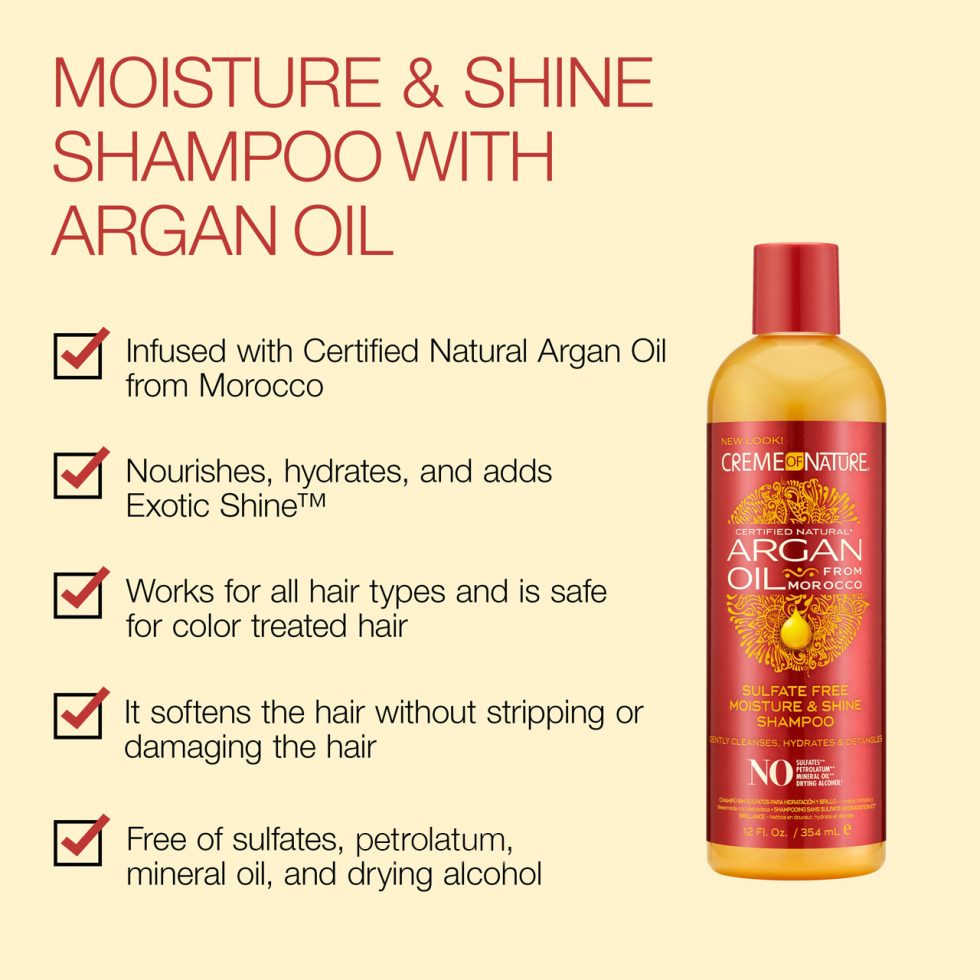 Argan Oil Sulfate-Free Moisture & Shine Shampoo 354ml