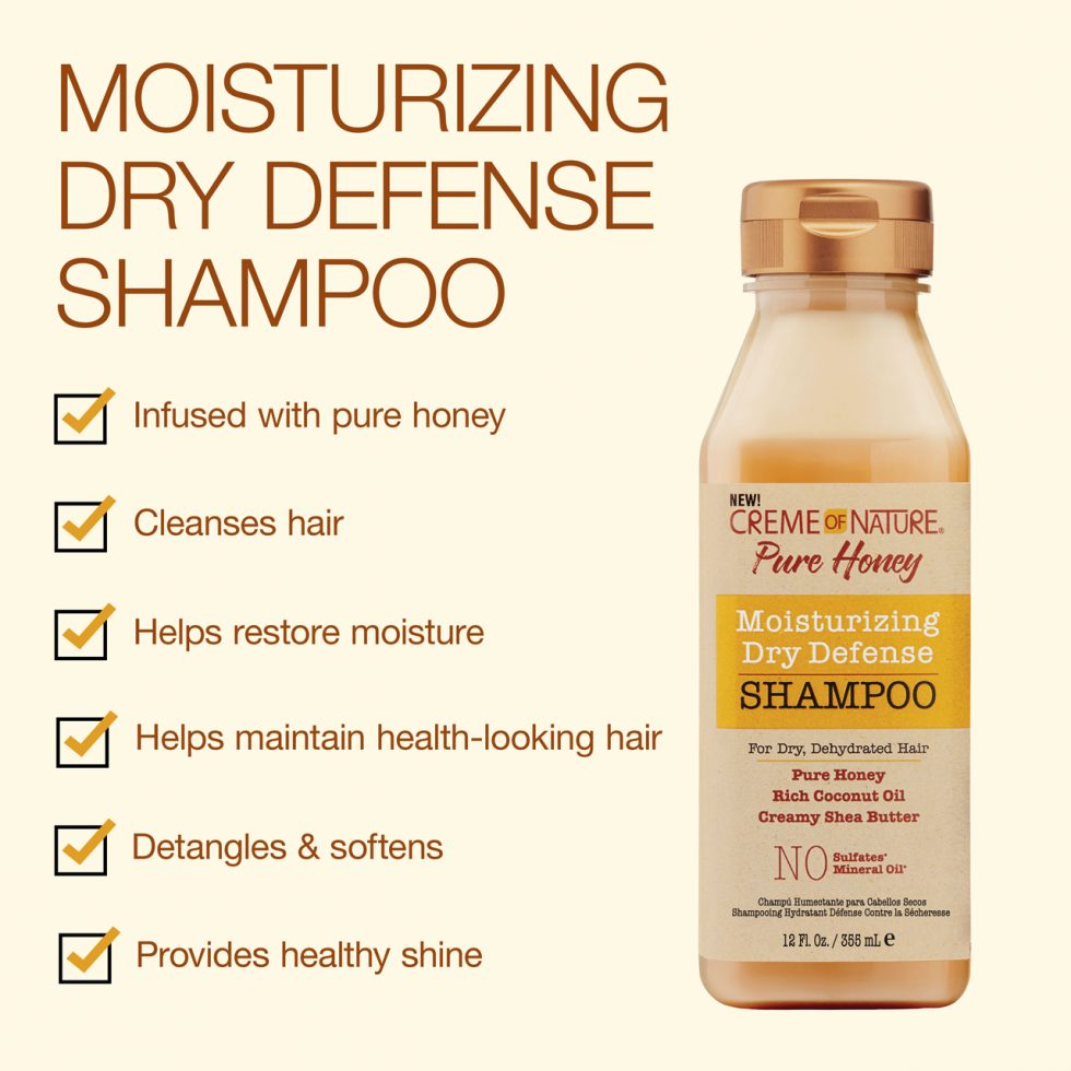 Pure Honey Moisturizing Dry Defense Shampoo 355ml