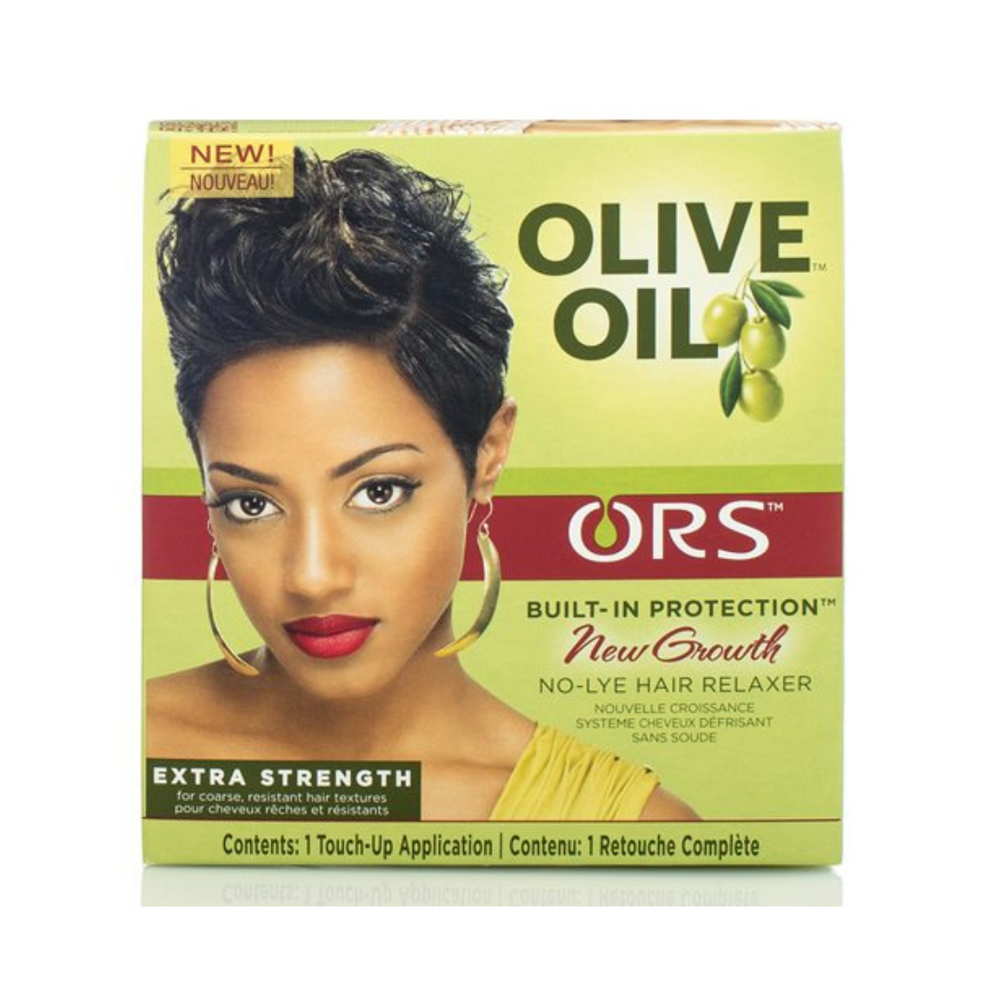 Olive Oil Built-In Protection New Growth No-Lye Hair Relaxer Kit Extra Strength