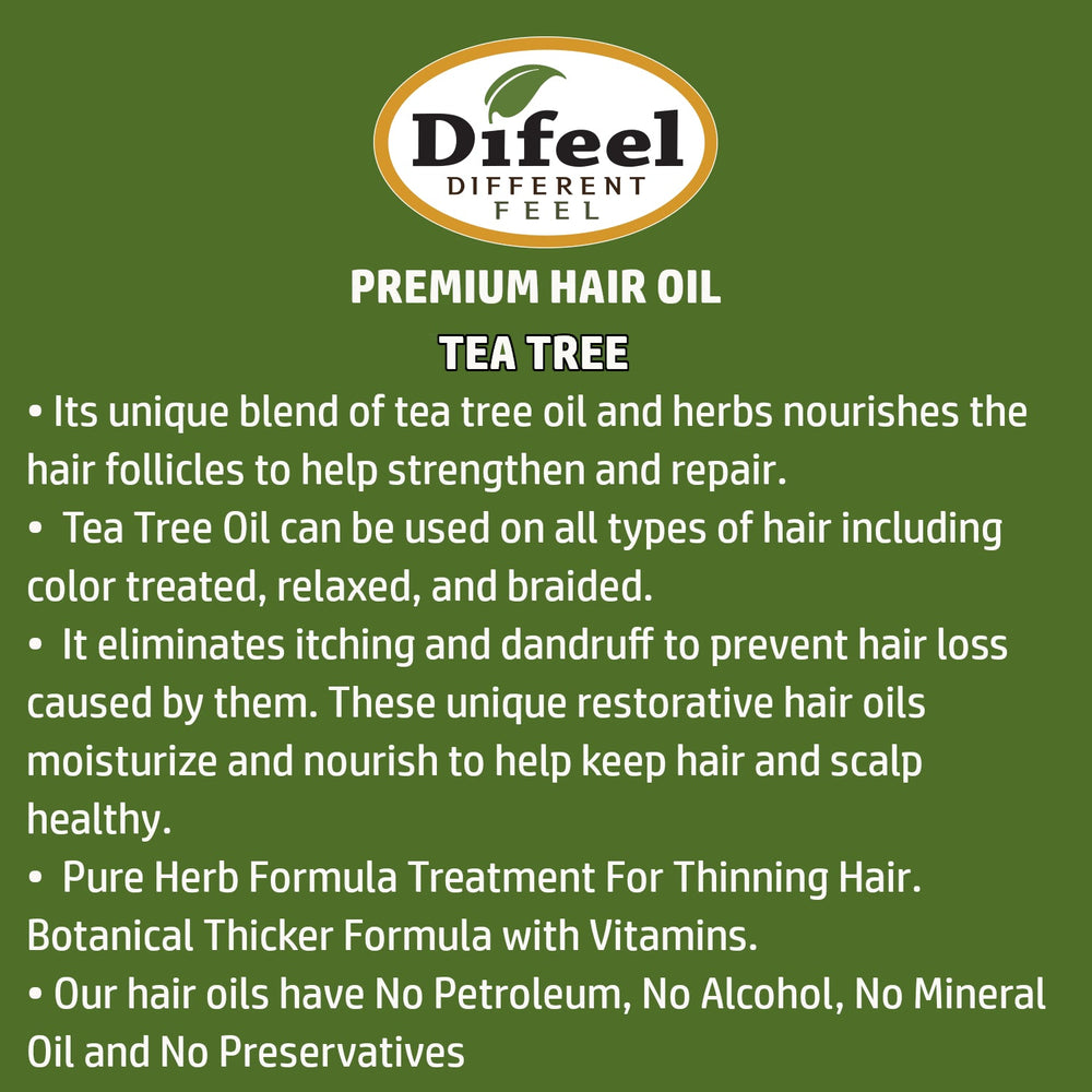 Premium Natural Tea Tree Hair Oil 75ml