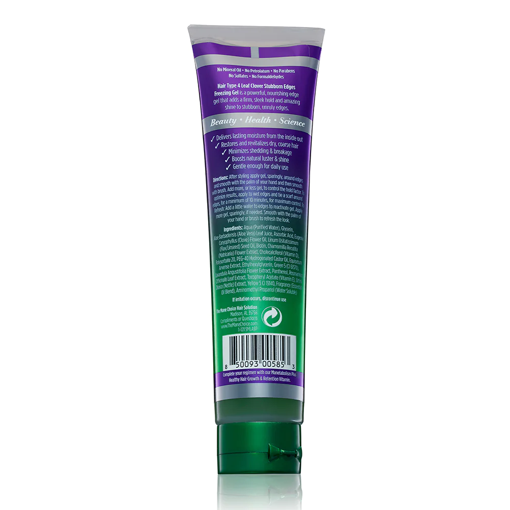 Hair Type 4 Leaf Clover Stubborn Edges Freezing Gel 119ml