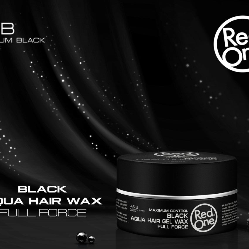 Hair Styling Aqua Hair Gel Wax Black 150ml