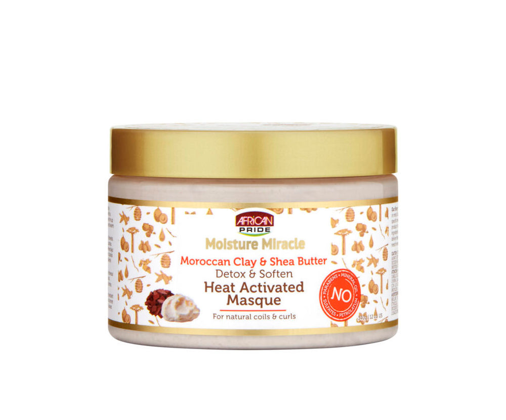 Moisture Miracle Moroccan Clay & Shea Butter Heat Activated Masque Jar 355ml