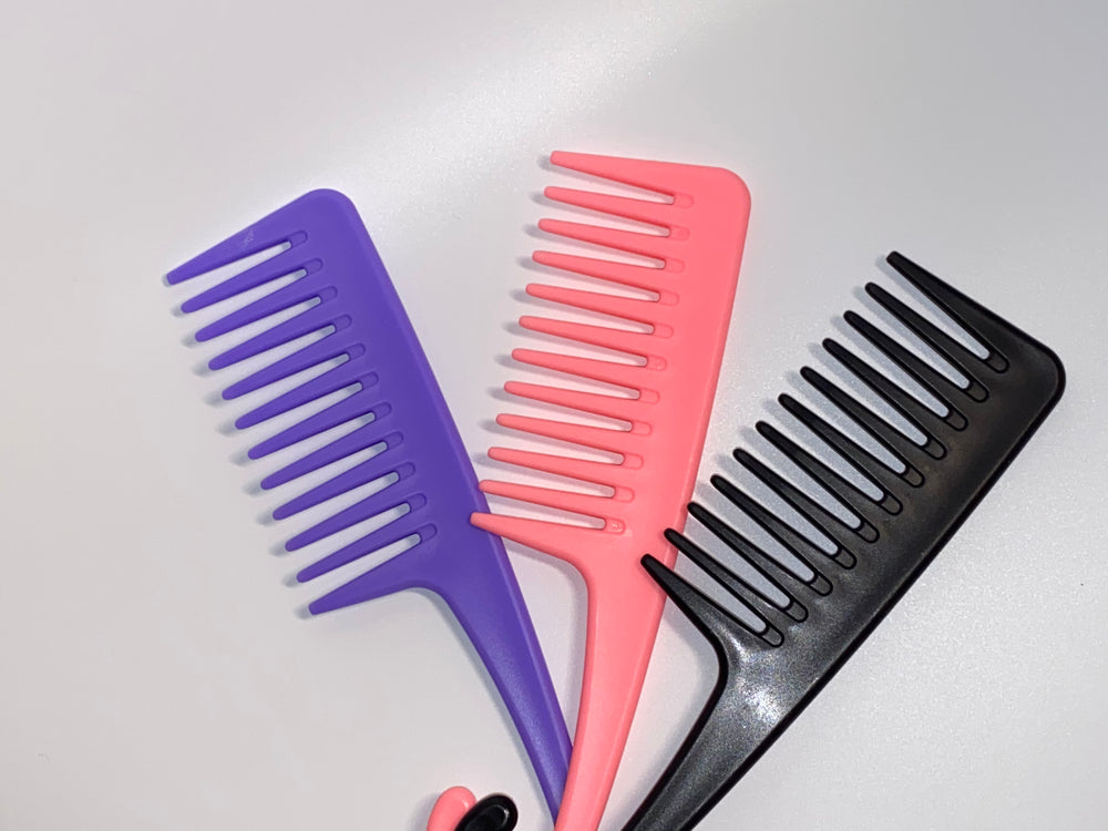 Large Wide Tooth Detangle Comb with Hook