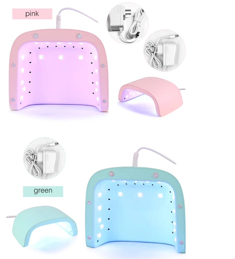 Nail Art 48 Watt UV/LED Nail Drying Lamp - Pink