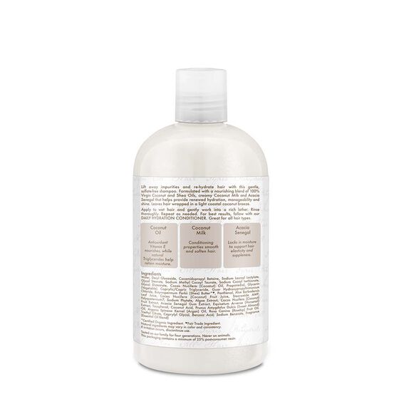 100% Virgin Coconut Oil Daily Hydration Shampoo 384ml