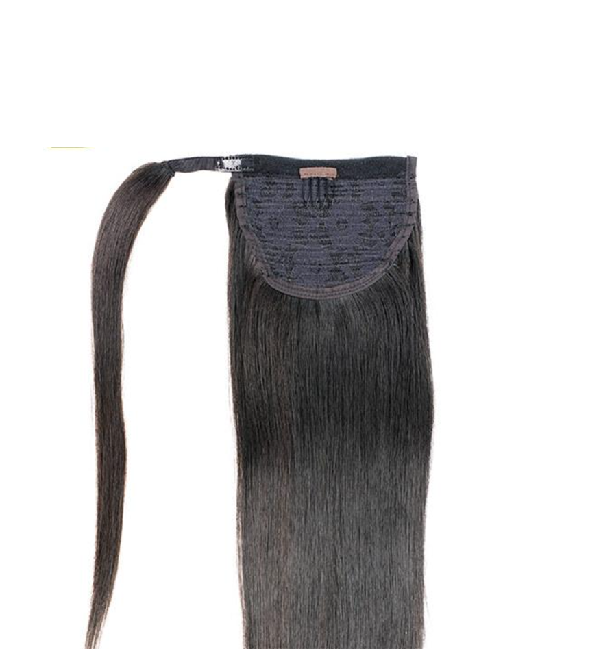 Straight Wrap Around Ponytail